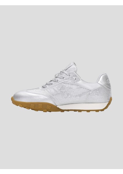 25Y318 Kadın Taşlı Günlük Spor Ayakkabı Gümüş modelleri