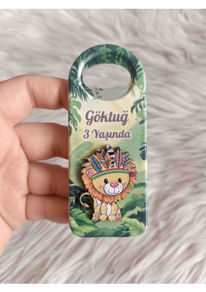 10 Adet Kızılderili Aslan Figürlü Uzun Açacak Magnet Yenidoğan Doğum Günü Mevlüt Hediyelikleri