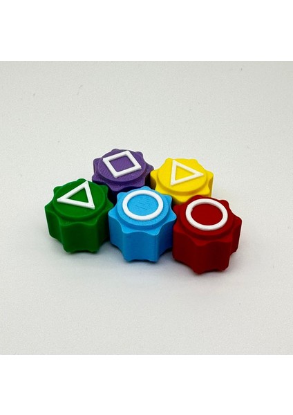 Squid Game Beş Taş (5 Taş) Oyunu Kalamar Oyun Beştaş Oyuncak Renkli Taş