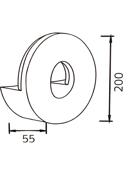 Horoz 076-099-0010 Donut-10 Dış Mekan LED Aplik 10W 3000K