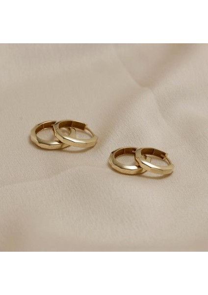 Siora Geo Taşsız 14 Ayar Altın Küpe | S fırsatları