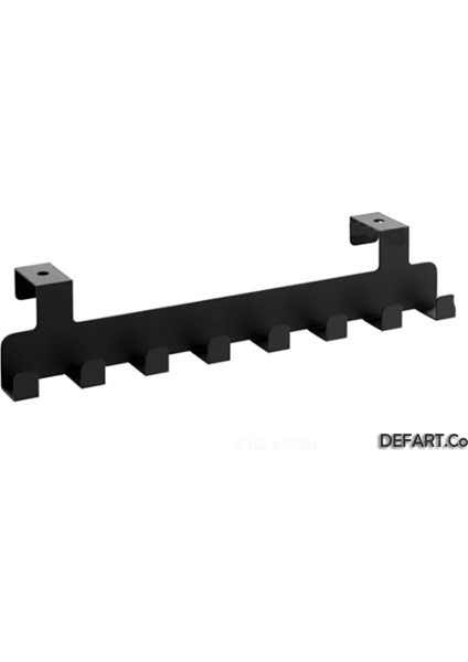 Metal Siyah Kapı Arkası Askılık Organizer Askılık ve Mutfak Banyo Kapı Arkası Askılık