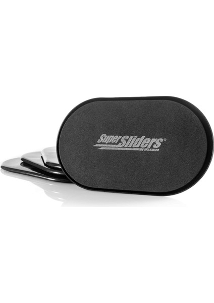 Sliders 5 3/4" x 9 1/2" Halı İçin Oval Yeniden Kullanılabilir Mobilya Kaydırıcıları - Zahmetsiz Hareket ve Yüzey Koruması, Siyah (4'lü Paket)