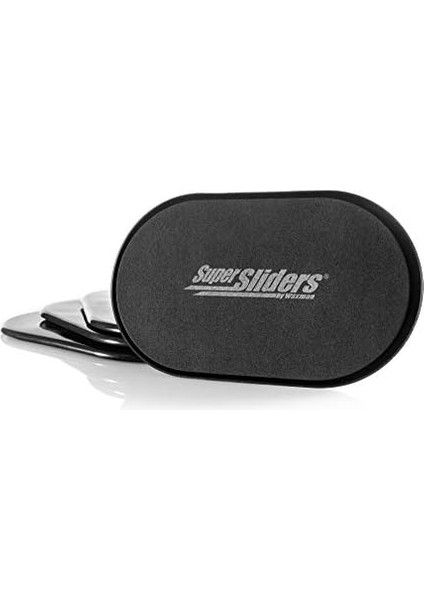 Sliders 5 3/4" x 9 1/2" Halı İçin Oval Yeniden Kullanılabilir Mobilya Kaydırıcıları - Zahmetsiz Hareket ve Yüzey Koruması, Siyah (4'lü Paket)