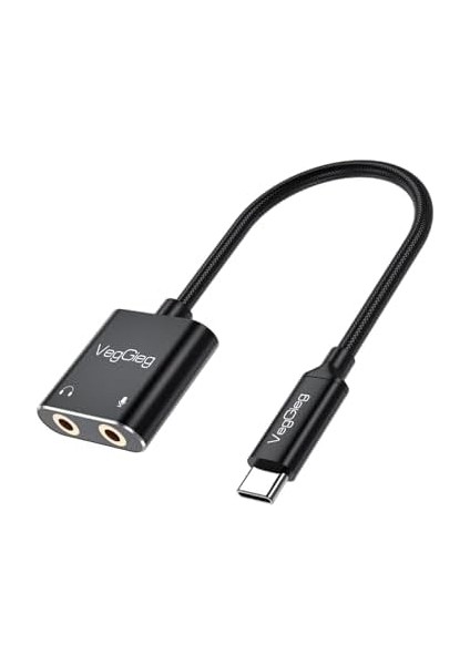 Type-C Ses Kartı 3.5mm Kulaklık ve Mikrofon Girişli