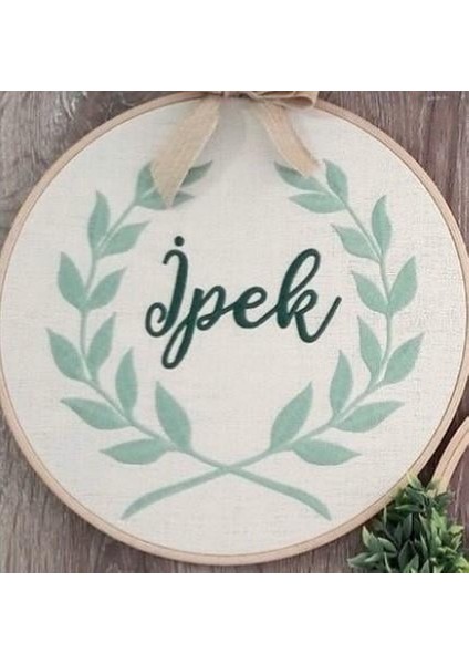 Kişiye Özel Nakışlı Bebek Kapı & Duvar Süsü Defne Laruel