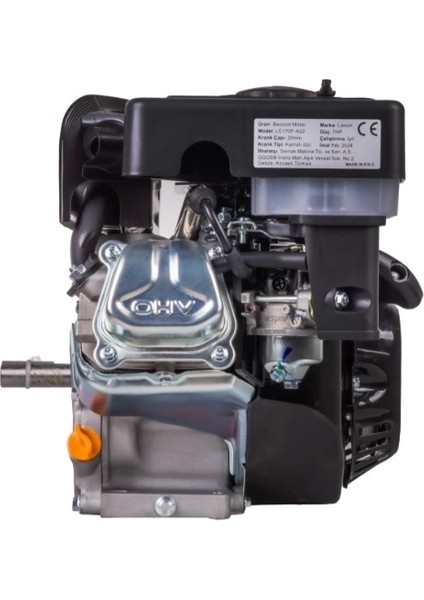 Loncın LC170F-A22 Eur5 Benzinli Motor 7hp Çapa Tip Ø20MM