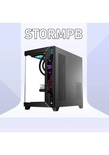 7 Argb Fanlı Oyuncu Bilgisayar Kasası 850W 80 Plus Bronz Power'lı (Siyah)
