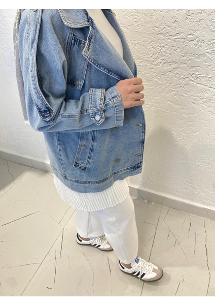Denim Kot Ceket Açık modelleri