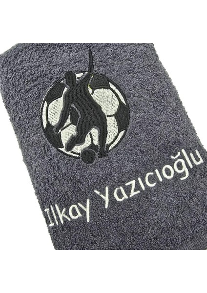 Isimli Futbol Temalı Antreman Havlusu 50 x 90 cm