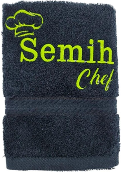 İsimli Chef Desenli Mutfak Havlusu