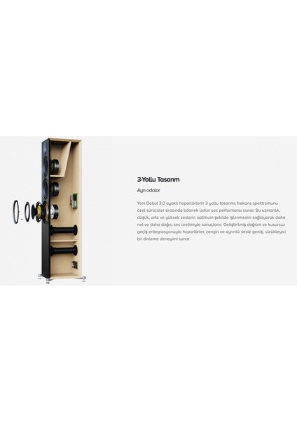 Debut 3.0 Floorstand Hoparlör DF63 ( Çift ) 2ADET