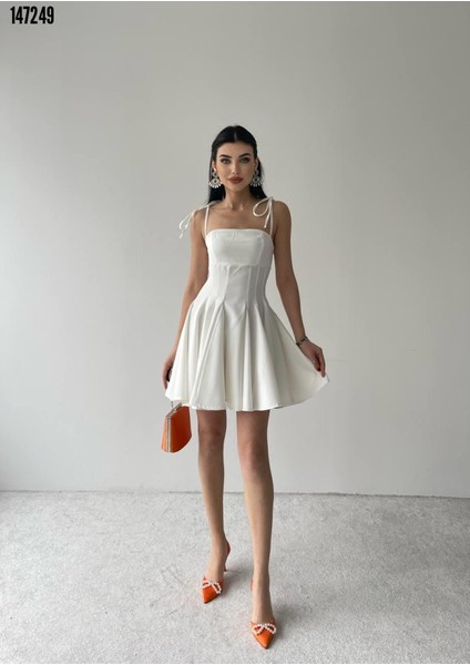 Askılı Mini Clara Elbise