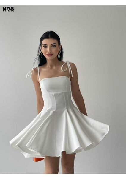 Askılı Mini Clara Elbise