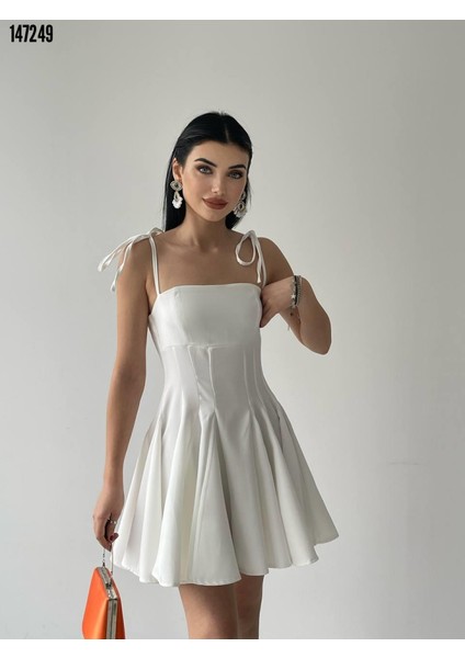 Askılı Mini Clara Elbise