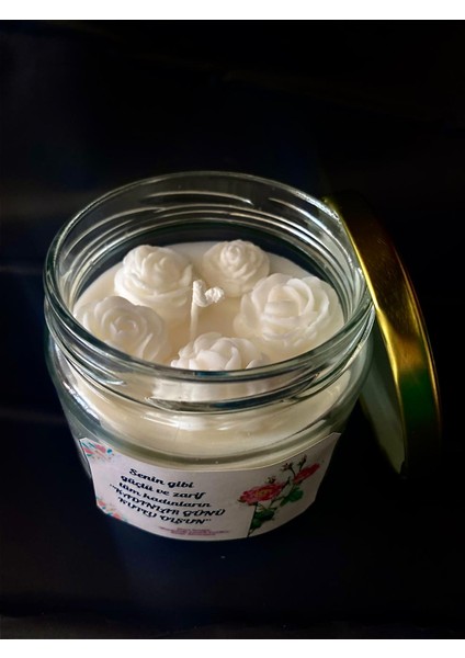 Kadınlar Gününe Özel Doğal Soya Wax Kavanoz Mum fiyatları