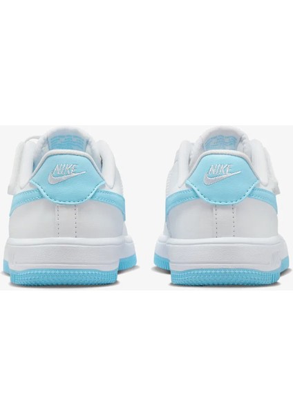 Force 1 Low Easyon Kids White Leather Sneakers Çocuk Beyaz Deri Spor Ayakkabı FN0237-107