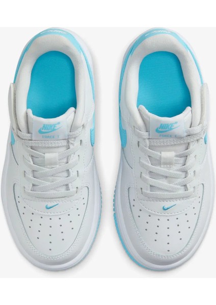 Force 1 Low Easyon Kids White Leather Sneakers Çocuk Beyaz Deri Spor Ayakkabı FN0237-107