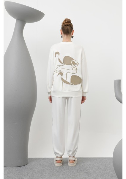 32162 Modal Kumaş Kuş Nakış Detaylı Tesettür Ikili Takım indirimleri