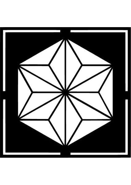 Geometrik Yıldız Sticker 30 x 30 cm
