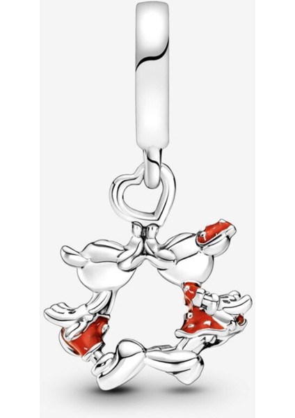 Disney Mickey Mouse ve Minnie Sevgi Sallantılı Charm