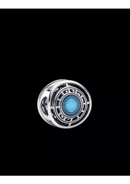 Marvel The Avengers Iron Man Arc Reactor 925 Ayar Gümüş Charm