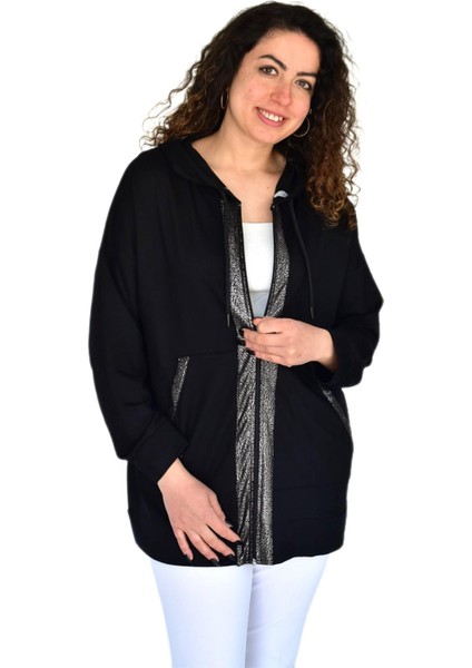 Kadın Spor Kapüşonlu Fermuarlı Hırka BGL-ST04263