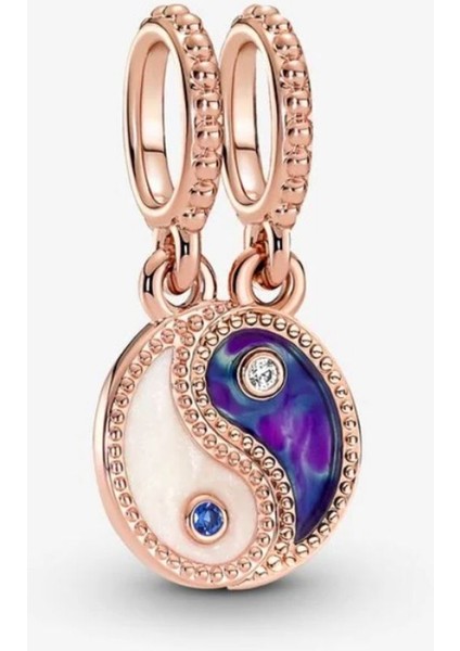 Yin ve Yang Işıltılı Sallantılı Charm