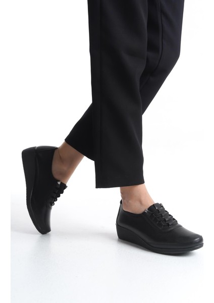 Kadın Dolgu Topuk Ayakkabı Comfort Taban Ortopedik Tam Kalıp Günlük Ayakkabı fiyatları