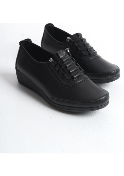 Kadın Dolgu Topuk Ayakkabı Comfort Taban Ortopedik Tam Kalıp Günlük Ayakkabı fırsatları