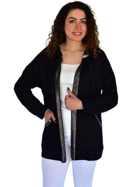 Kadın Spor Kapüşonlu Fermuarlı Hırka BGL-ST04263
