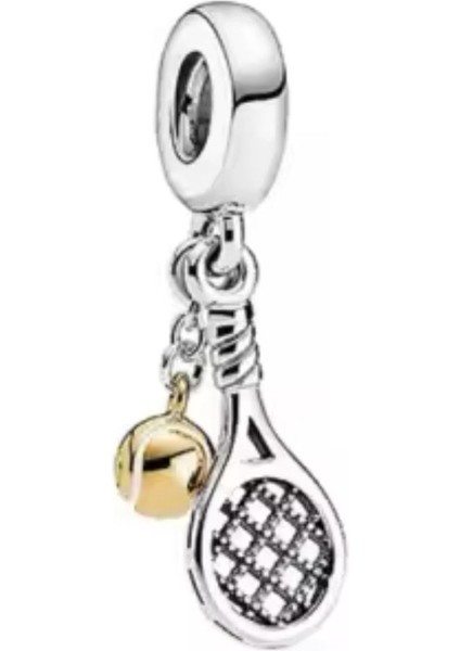 Tenis Raketi Topu Sallantılı Charm