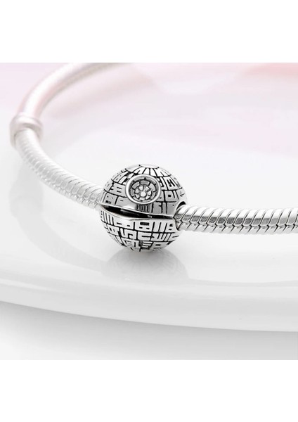 Star Wars Death Star Klips Charm 925 Ayar Gümüş fiyatları