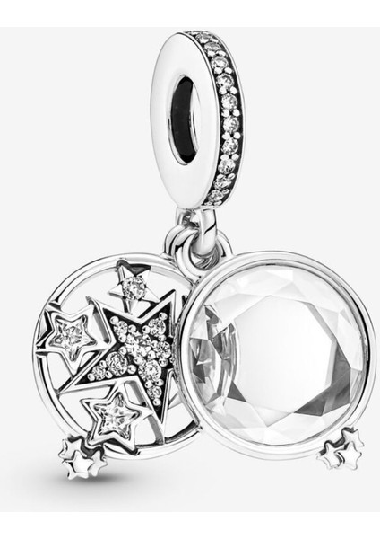 Büyütülmüş Yıldız Çift Sallantılı Charm