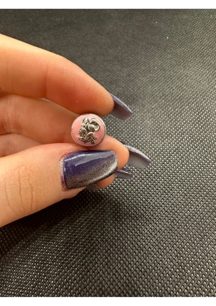 Disney Minnie Mouse Pembe Zirkon Taşlı Charm