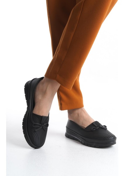 Kadın Kurdele Detaylı Comfort Ayakkabı Desenli Esnek Taban Ortopedik Günlük Ayakkabı modelleri