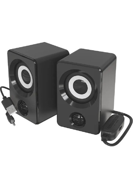 Bilgisayar Hoparlörü 2.0 Masaüstü Hoparlör USB Kablolu 3.5 mm Jack Mini Hoparlör USB Taşınabilir Subwoofer