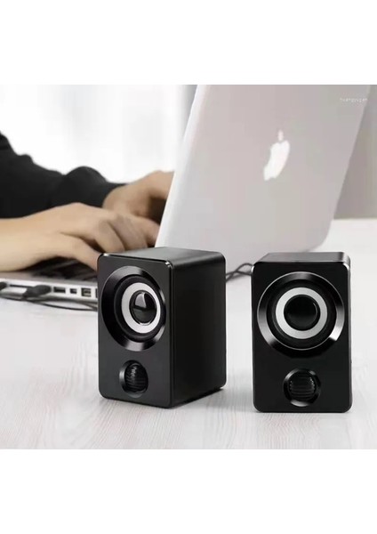 Bilgisayar Hoparlörü 2.0 Masaüstü Hoparlör USB Kablolu 3.5 mm Jack Mini Hoparlör USB Taşınabilir Subwoofer modelleri