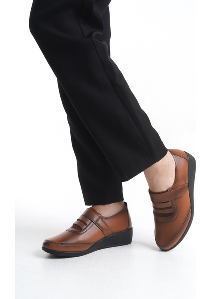 Kadın Comfort Taban Günlük Ayakkabı Cırtlı Hafif Yüksek Taban Yuvarlak Burun Ayakkabı modelleri