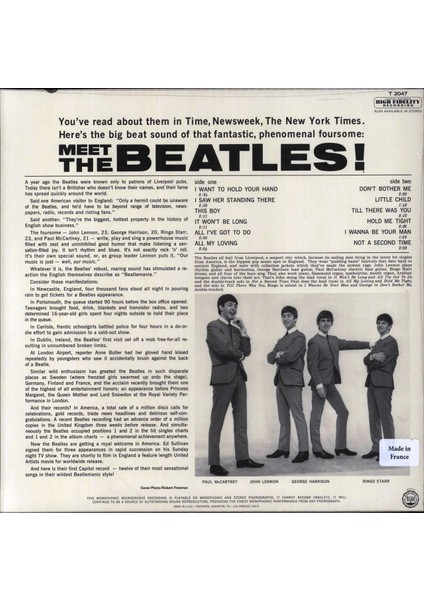 The Beatles / Meet The Beatles (Renkli) (Plak) modelleri