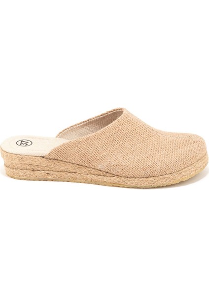 Elişi Doktor Hemşire Hastane Hasır El Işi Kadın Keten Günlük Terlik Handmade