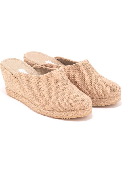 Naturel Hasır Sabo Terlik Elişi Burnu Kapalı El Işi Kadın Keten Günlük Terlik Handmade fiyatları