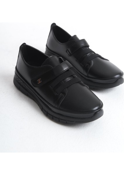 Kadın Önü Lastik Detaylı Cırtlı Tam Kalıp Günlük Ayakkabı Dikişli Comfort Günlük Ayakkabı fırsatları