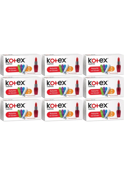 Tampon Mini 144'lü Set 9 Paket x 16