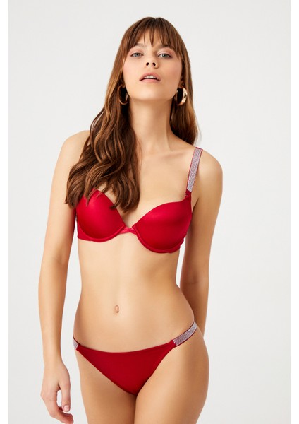 Diva Taşlı Kalın Askı Soft Sütyen Takımı modelleri