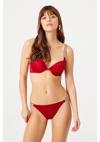 Diva Taşlı Kalın Askı Soft Sütyen Takımı fırsatları