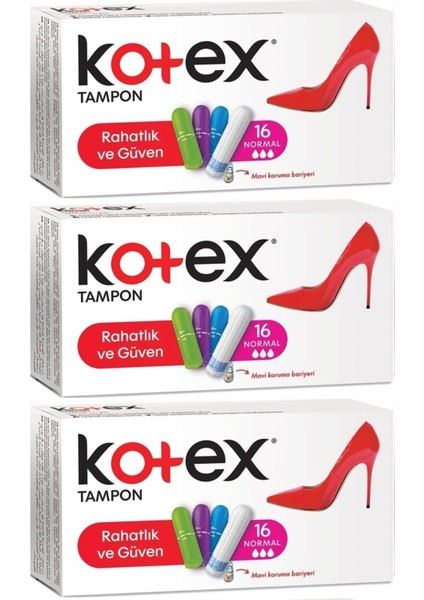 Tampon Normal 48'li Set 3 Paket x 16