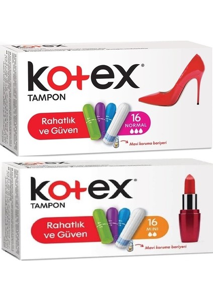 Tampon Normal - Mini 32'li Karma Set 2 Paket x 16