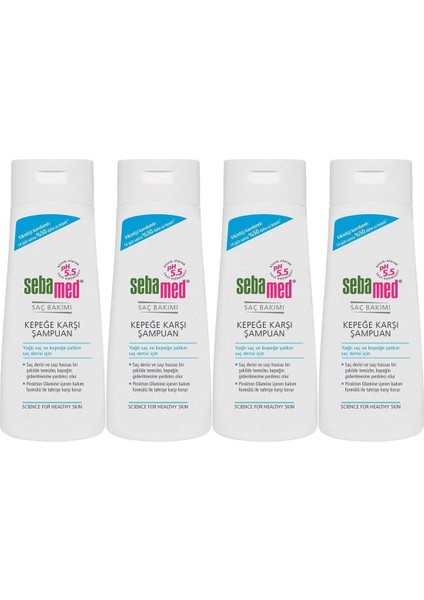 Şampuan 400ML Kepeğe Karşı ve Yağlı Saç Tipleri Için (4 Lü Set)