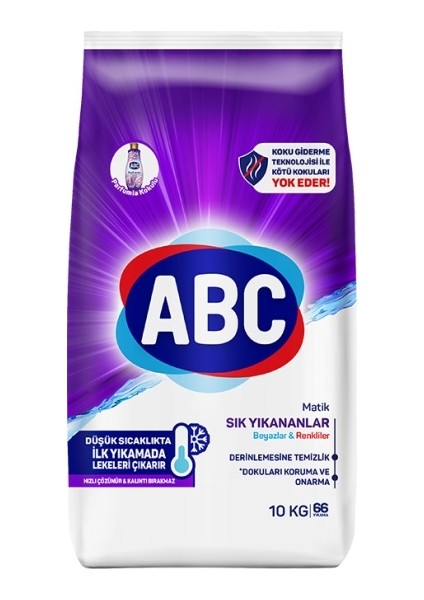 Matik Toz Çamaşır Deterjanı 30KG (3PK*10KG) Karma Set Klasik&sık Yıkananlar&renkler (198 Yıkama)